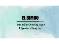 Bài đàn mẫu El Bimbo | Cô Hồng Ngọc | Lớp dạy organ cho thiếu nhi quận 12